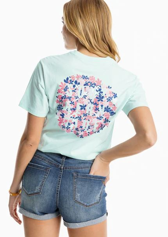 Southern Tide Women's SS Flower Camo Tee