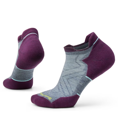 Smartwool Women's Run Targeted Cushion Low Ankle Socks / Pewter Blue