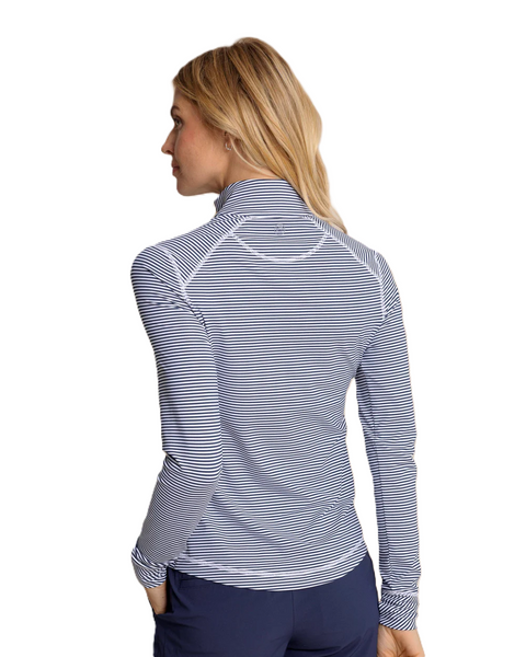 Southern Tide Women's Team Colors Runaround Quarter Zip / Dress Blue