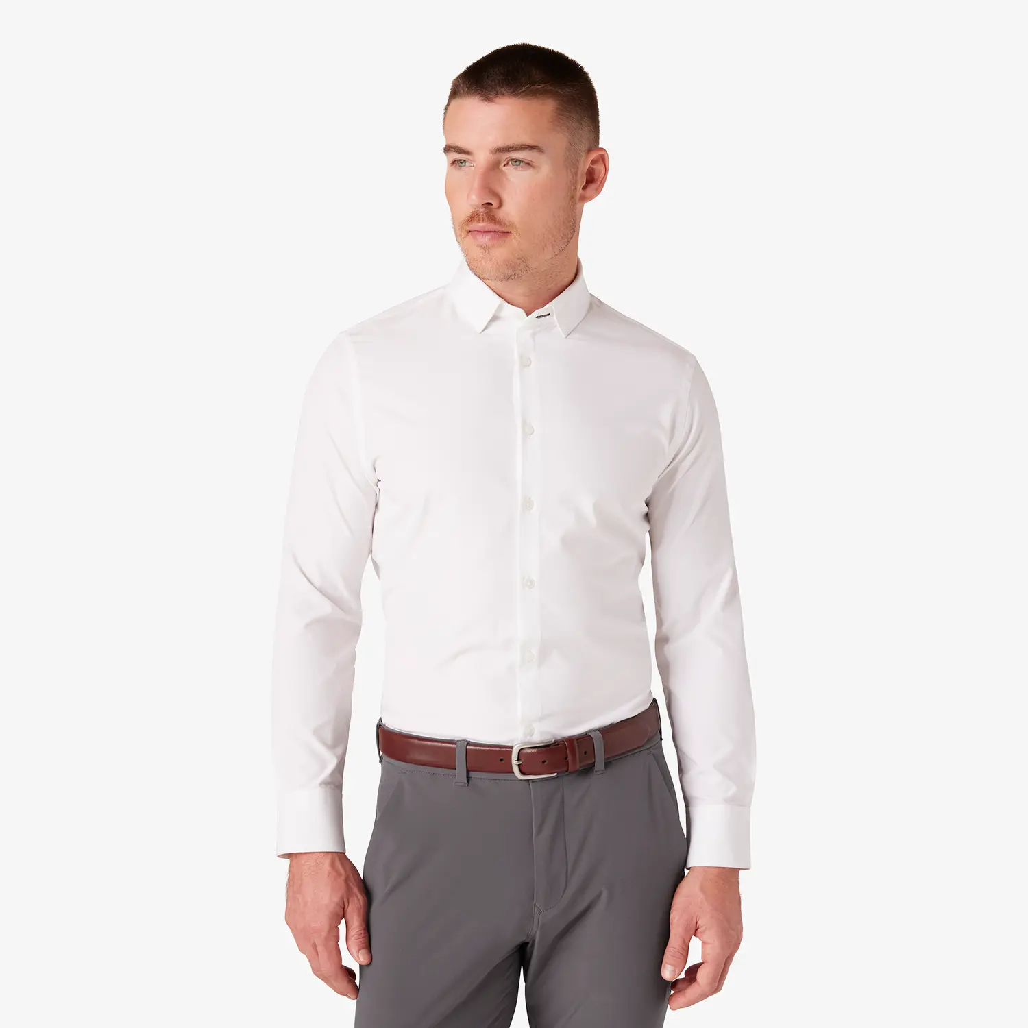 Leeward Dress Shirt Trim / White / M Leeward Dress Shirt Trim / White / M
