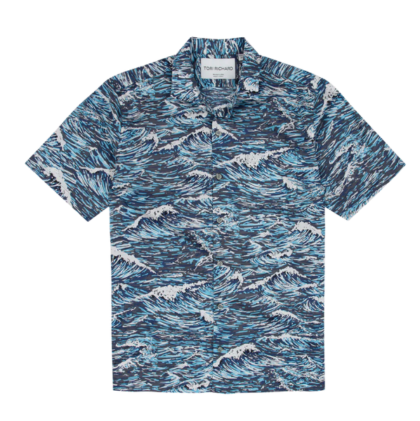 Tori Richard Whitecaps S/S/ Shirt / Storm