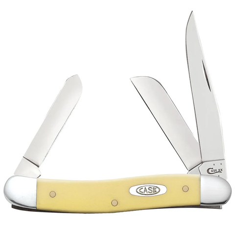 Case Synthetic Yellow Medium Stockman Knife CV