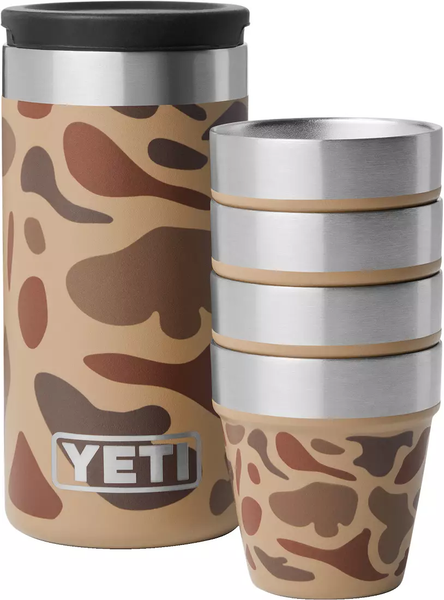 Yeti Shot Glasses & Case / Wetlands Camo