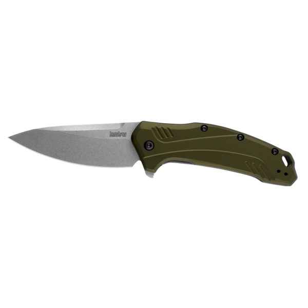 Kershaw Link Olive Stonewashed