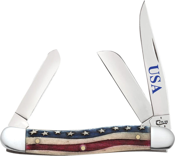 Case Star Spangled Natural Bone Medium Stockman