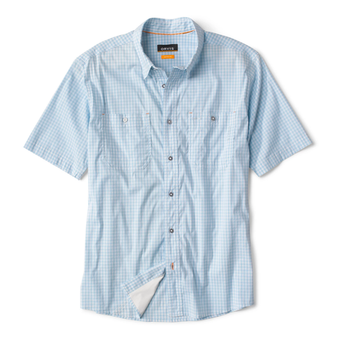 Orvis Men's River Guide 2.0 SS Shirt / Cloud Blue Gingham