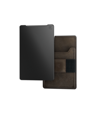 Groove Life Gun Metal Brown/Grey Leather Wallet