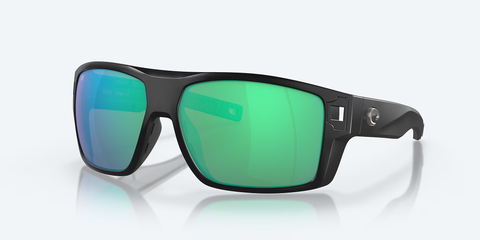 Costa Del Mar Diego Sunglasses - Matte Black/Green 580P