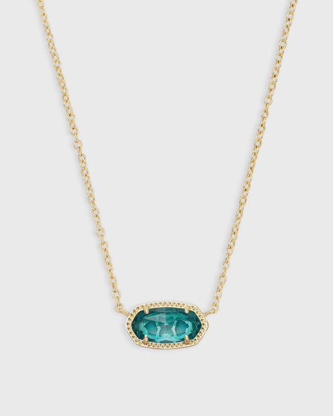 Kendra Scott Elisa London Blue Gold Necklace