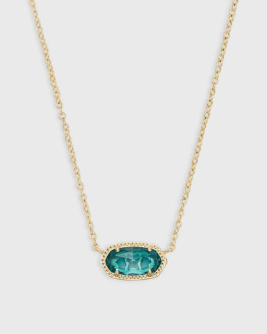 Kendra Scott Elisa London Blue Gold Necklace