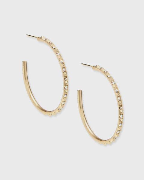 Kendra Scott Veronica Iridescent Crystal Hoop Earrings