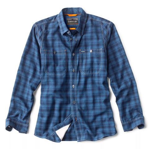 Orvis LS Tech Chambray Work Shirt / Blue Moon