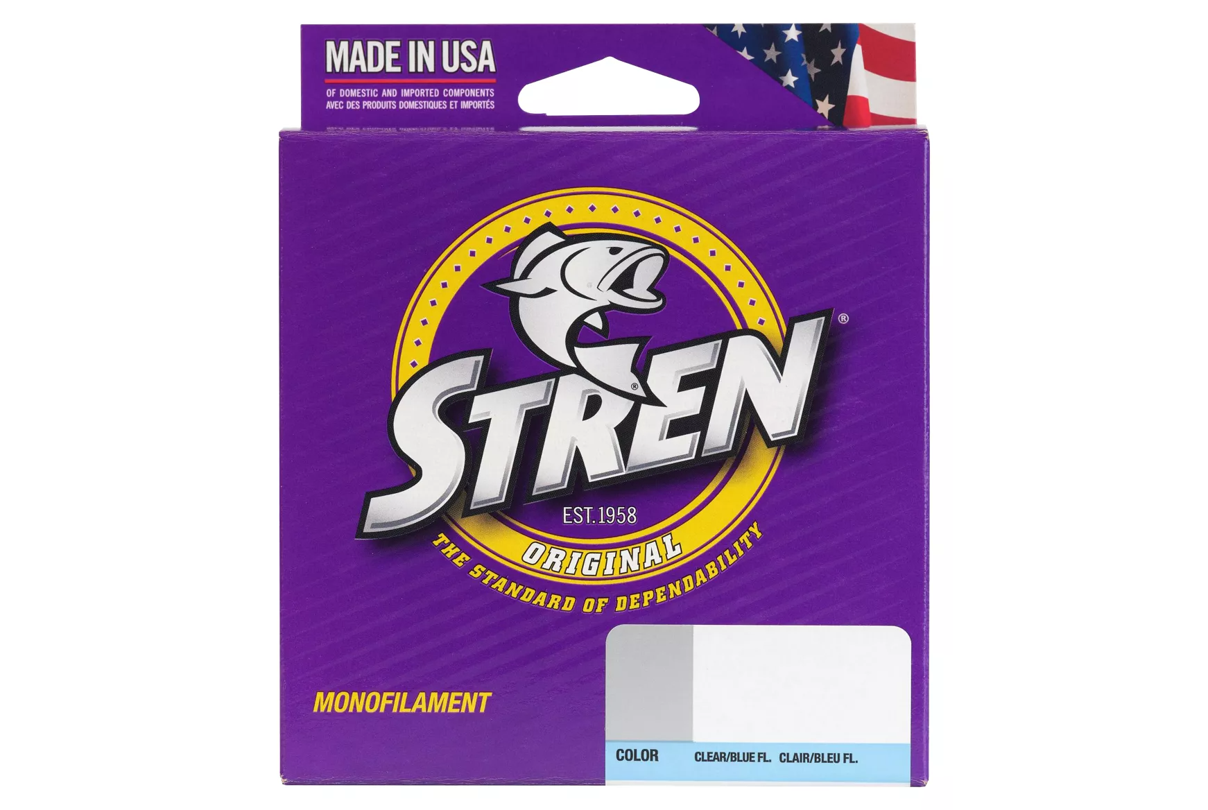 stren braided fishing line Original 2400yd Clear Blue Fluorescent 17lb The Stren Original monofilament line offers a versatile combination of toughness and abrasion resistance with supple sensitivity Stren Original 100 yards Monofilament