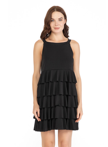 Isle Apparel Black Flamenco Dress