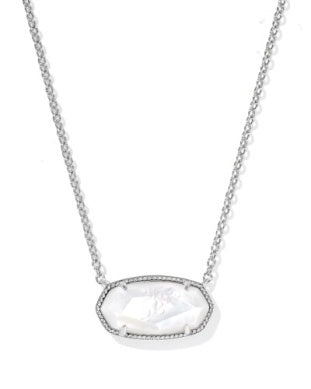 Kendra Scott Elisa Statement Pendant Rhodium