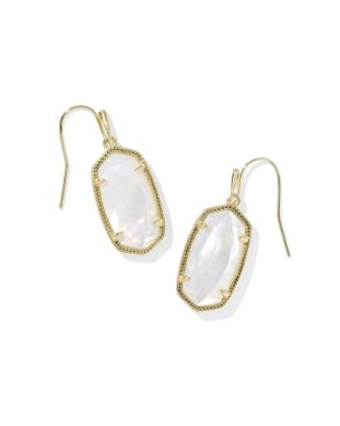 Kendra Scott Dani Gold Ivory Mother of Pearl Earrings