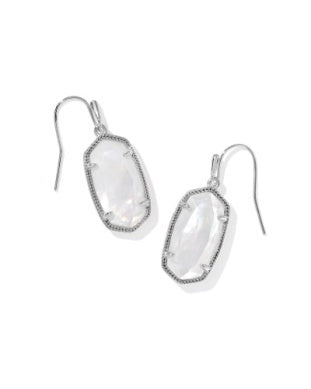 Kendra Scott Dani Rhodium Ivory MOP Earring