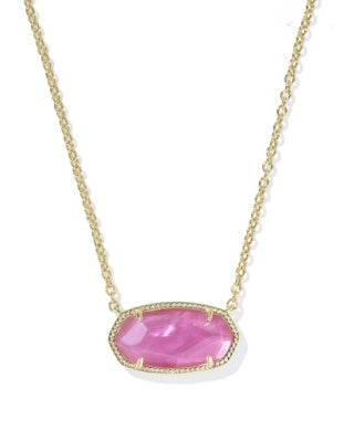 Kendra Scott Elisa Statement Pendant Gold Azalea Illusion Necklace