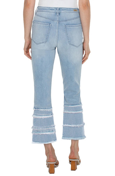Liverpool Hannah Cropped Flare Crop Jeans / Clarkdale