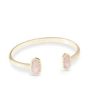 Kendra Scott Elton Gold Rose Quartz Bracelet
