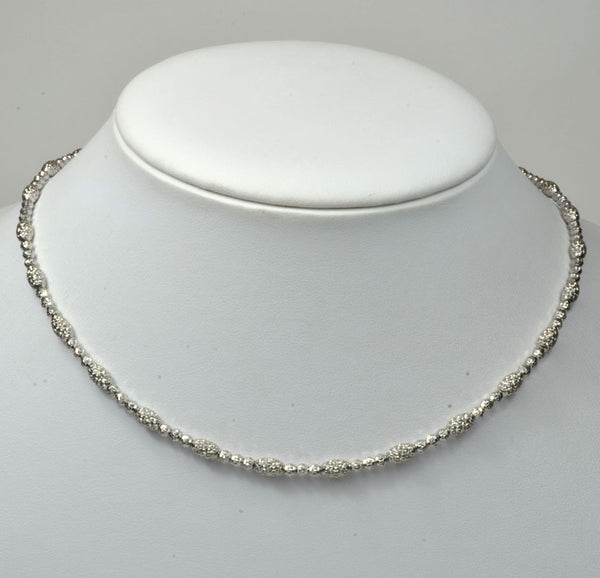 Officina Bernardi Silver Oval 18" Necklace