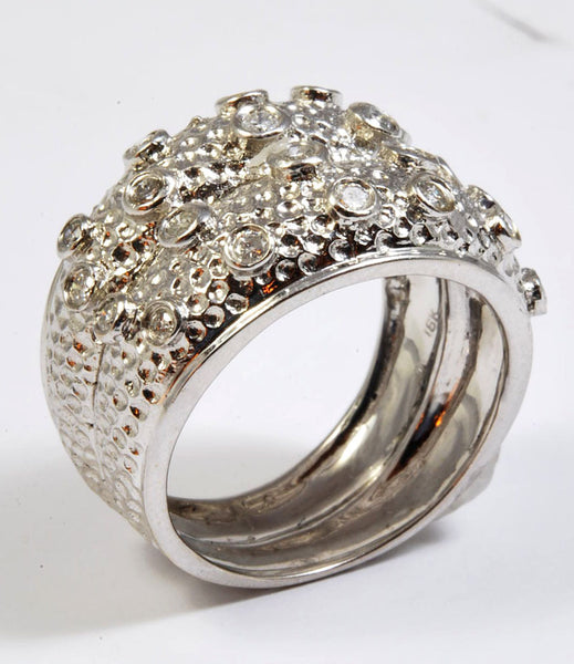 Diamond Estate White Gold Band