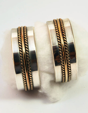 Native American Handmade Signed Sterling Earrings