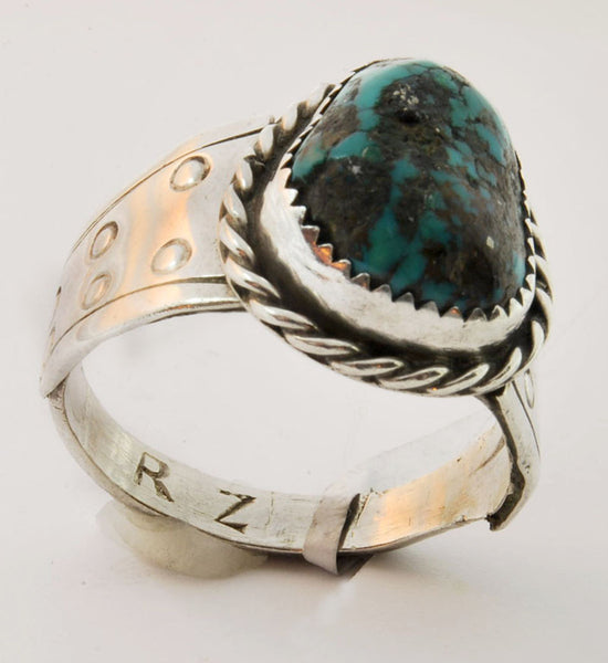 Native American Handmade Signed Turquoise Ring
