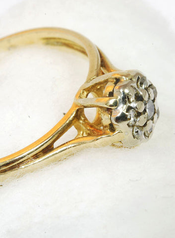 Vintage Single Head Multi Diamond Ring