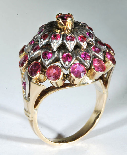 Art Deco Ruby Waterfall Ring
