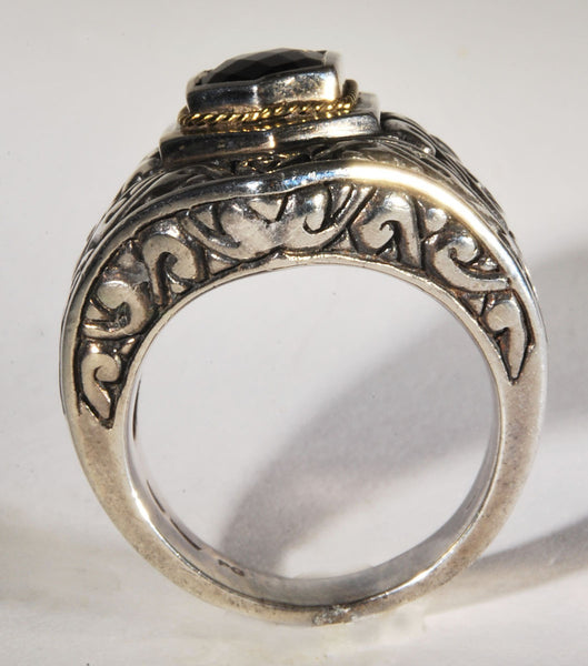 Smokey Quartz And Sterling Silver Ring