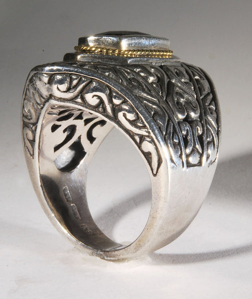 Smokey Quartz And Sterling Silver Ring