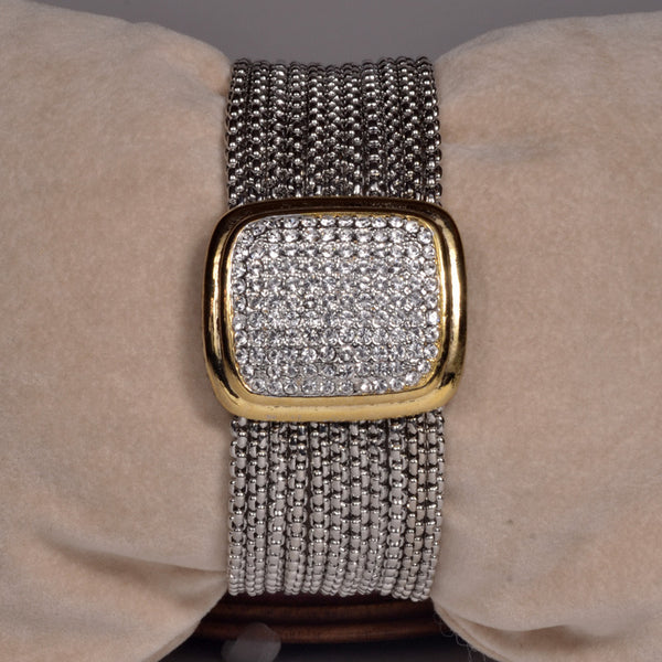 Two Tone Fine Woven Bracelet