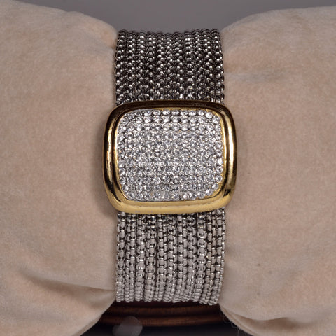 Two Tone Fine Woven Bracelet