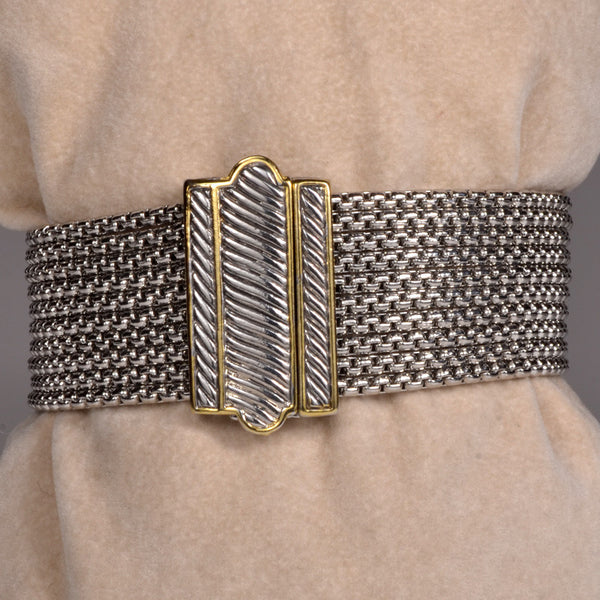 Two Tone Woven Bracelet