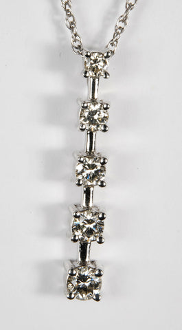 Five Diamond Pendant