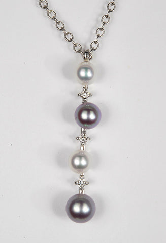 Pearl and Diamond Pendant