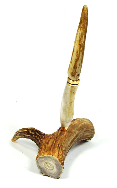 Stag Horn Stand with Pen, by Gary Steiner