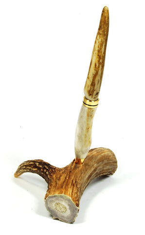 Stag Horn Stand with Pen, by Gary Steiner