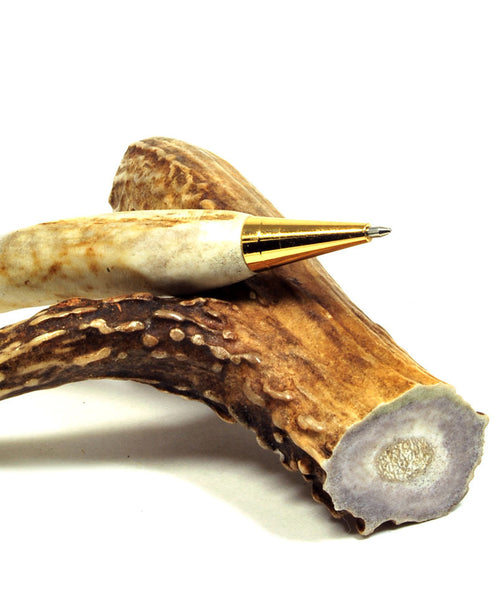 Stag Horn Stand with Pen, by Gary Steiner