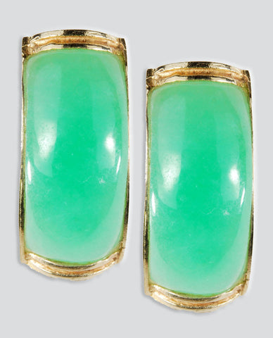 Jade & 14 Karat Earrings