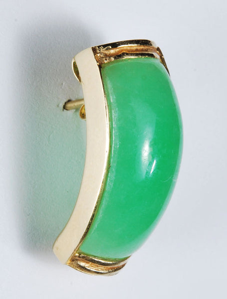 Jade & 14 Karat Earrings