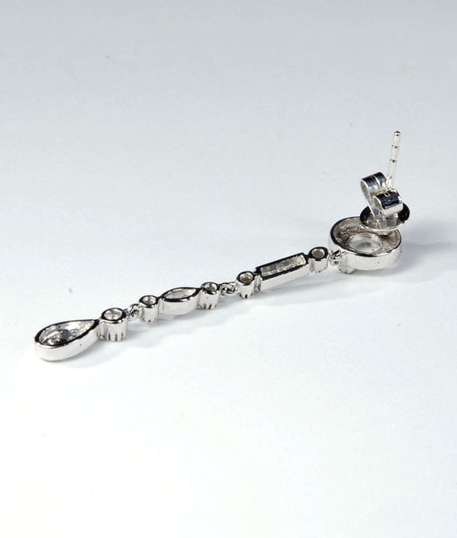 Estate Dangle Diamond Earrings