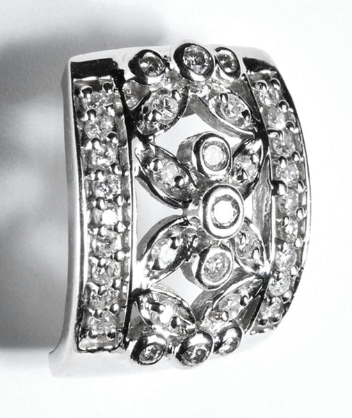 Diamond Earrings - Edwardian Style