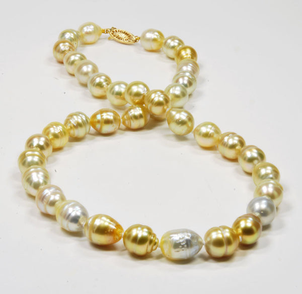 Freshwater Champagne Pearl Necklace, 18'