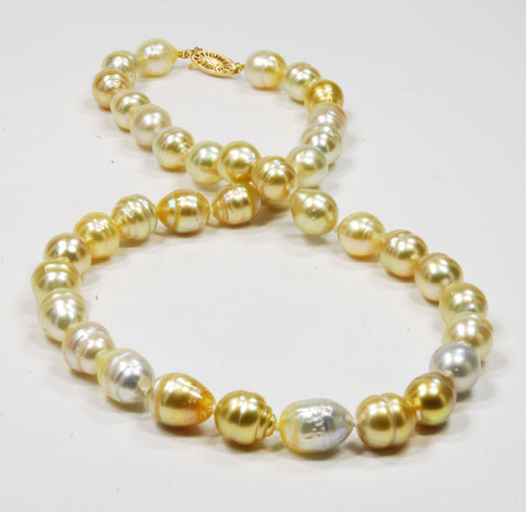 Freshwater Champagne Pearl Necklace, 18'