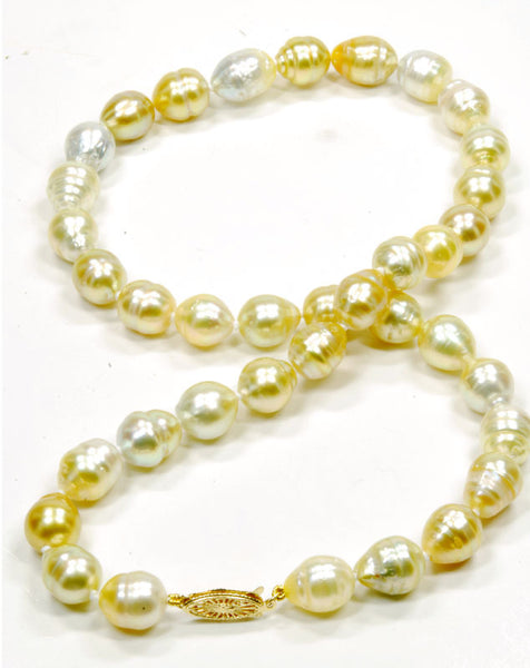 Freshwater Champagne Pearl Necklace, 18'