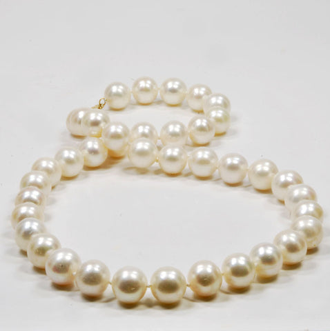 Freshwater White Pearl Necklace, 18"