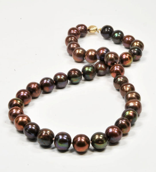 Freshwater Chocolate Pearl Necklace, 18'