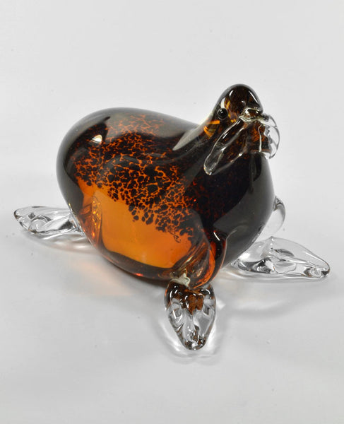 Art Glass Seal Sculpture